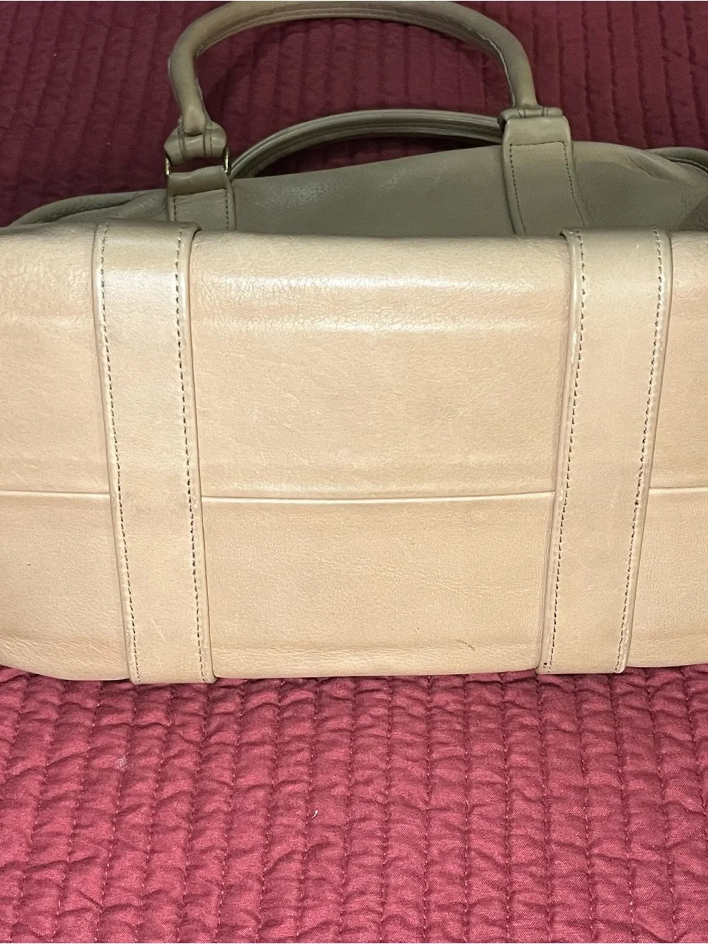 Vintage Coach Hudson Bag 9905 Leather Satchel Doctor Bag Made in USA Putty